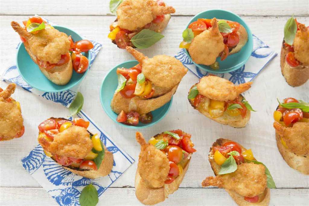 Yummy shrimp dishes.