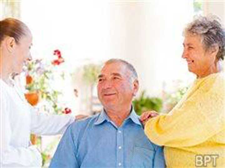 Seniors discuss health with doctor