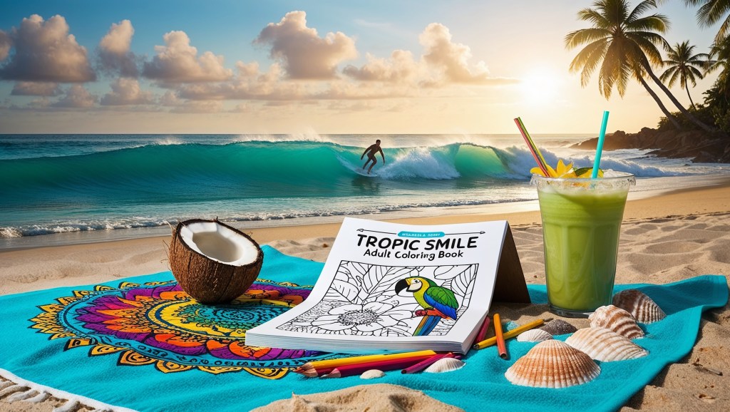 Escape to Paradise with the ‘Tropic Smile’ Adult Coloring&nbsp;Book